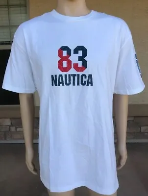 Vintage 90s Nautica T Shirt 83 Man Overboard USA Made Size 2XL • $20.95