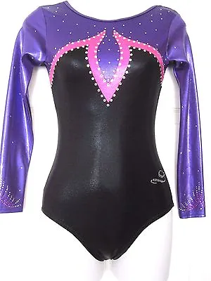 $84.95 • Buy NWT Dreamlight Purple Mystique Foil Rhinestones Gymnastics Competition Leotard