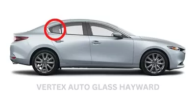 2019-2023 Mazda 3 4-Door Sedan Passenger Right Side Rear Vent Window Glass 28195 • $77