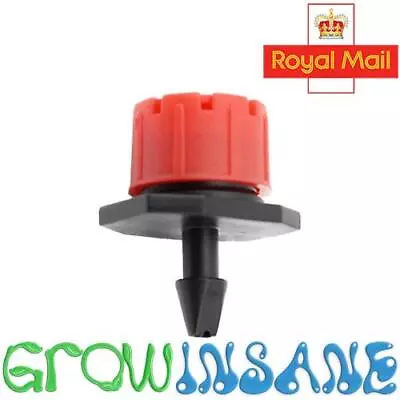 Adjustable 4mm Barb Sprinkler Micro Irrigation Garden Dripper Head Fits Hozelock • £4.45