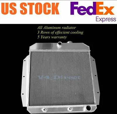 3 ROW Aluminum Radiator Fit 1955-1959 58 57 GMC Truck 4.4L 5.2L 5.3L 5.7L 6.1L • $175