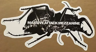 MASSIVE ATTACK Rare 1998 BIG ROACH SHAPED PROMO POSTER FLAT 4 Mezzanine CD 28x15 • $49.99