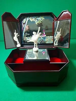 Musical Jewellery Box With Dancing Figures & Hand Painted Mirror -Love Me Tender • £9.99