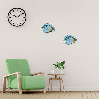  Decorative Fish Wall Hanging Art Vintage Home Metal Pool Animal • £11.45