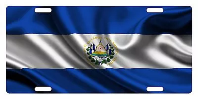 EL SALVADOR Flag Custom License Plate Salvadoran Emblem Wave Version # 1 • $13.57