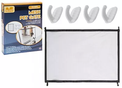 £7.90 • Buy PET PRO Portable Magic Mesh Pet Dog Gate Safety Guard Install Anywhere 