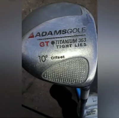 Adams Golf Tight Lies GT Titanium 363 10 Degree Offset Driver Golf Club  • $33.95