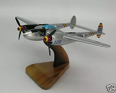 P-38 Lightning Airplane Desktop Wood Model Free Shipping Regular New • $369.88