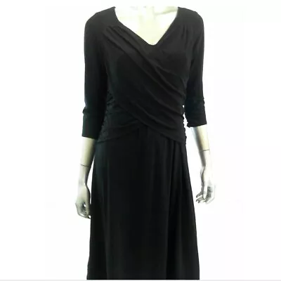 B Slim Women Dress S Black Stretch Knee-Length A Line Tummy Slimming • $9.99