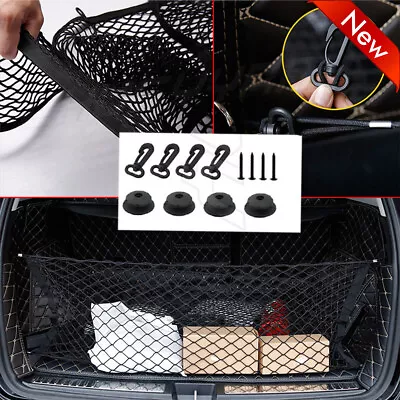 Envelope Style Trunk Cargo Net Storage Organizer Universal Bag Hook For Car Rear • $15.99