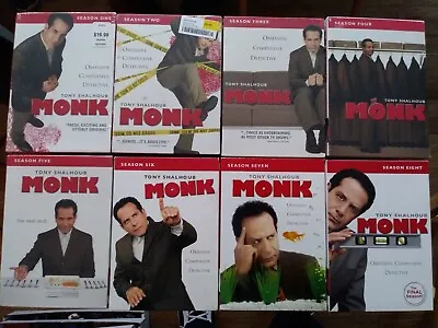 Monk The Complete Series DVD  (seasons 1-8) 32-Disc Set 1 2 3 4 5 6 7 8 • $38.49