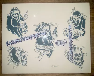 Mike “Rollo” Malone 1980 Rare Traditional Vintage Style Tattoo Flash • $29.99