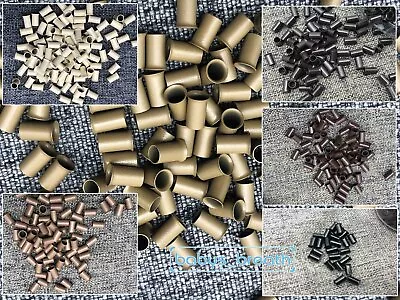 1000PC Extension 6mm Copper Tube Beads Micro Link Rings For Hair Extension • $15.07