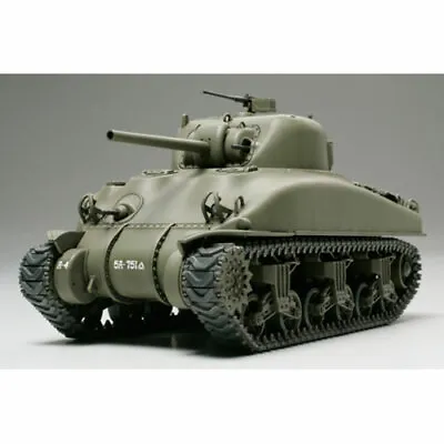 TAMIYA 32523 US M4A1 Sherman Tank 1:48 Military Model Kit • £24.49