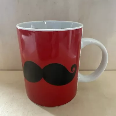 Soho Loft Red White Black Mustache The Super Cool Coffee Mug 1 • $14.99
