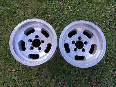 (2) 14x8 Appliance Aluminum Slot Wheels Chevy 4 3/4 Gasser • $149.99