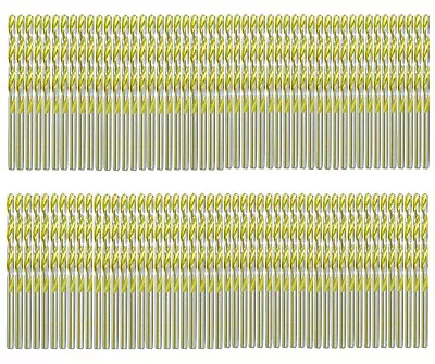 $48.88 • Buy MAX-CRAFT  HSS Drill Bit Set 100pcs 1/8  Titanium Flute Jobber Twist Drill Metal