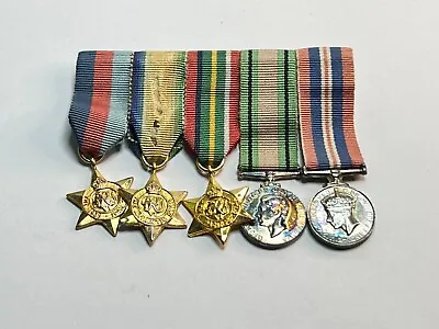 £40 • Buy WWII Miniature Dress Medals Group 39-45 Atlantic Pacfic Stars War & Defence