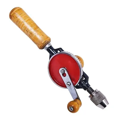 Manual Hand Held Drill Double Pinion ¼  Crank Drilling Rapid Drilling Small Hole • £10.49
