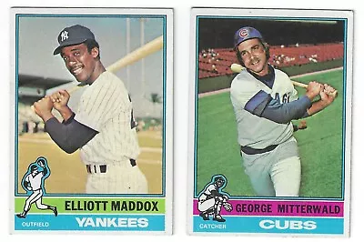 1976 Topps Baseball Singles #501 To #660 Complete Your Set • $1