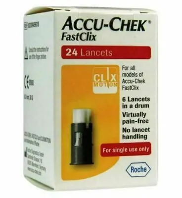 Accu-Chek FastClix 24 Lancets - 10/2024 Expiry (970) • £6.99