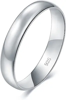 BORUO Silver Ring – 925 Pure Sterling Silver Ring - Sterling Silver Rings For Wo • $19.64