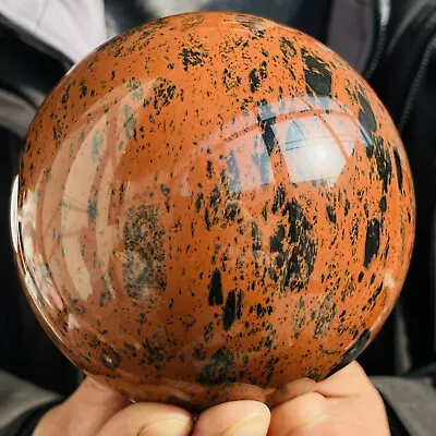 Natural Red Mahogany Obsidian Quartz Crystal Sphere Ball Healing 1540g • $0.99