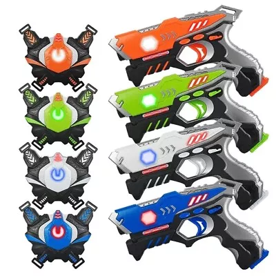 Kidpal  Laser Tag Game For Kids Laser Tag 4 Player Pack With Vests - Lazer Tag • £59.99