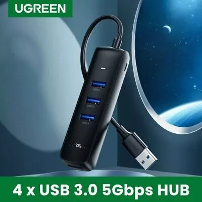 Ugreen 4 Port Powered USB 3.0 Hub Splitter For PC Laptop IMac PS4 PS5 Xbox One • $29.80