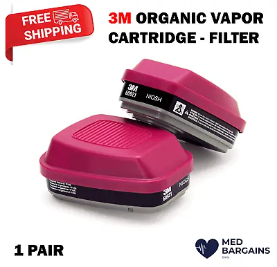 3M Organic Vapor Cartridge/Filter 60921 P100 - 1 Pair • $35.99