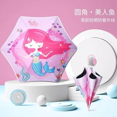$21.90 • Buy KIDS Umbrella  Rounded Corners High Reflection -MERMAID .AU Stock
