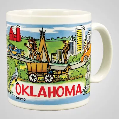 $10.99 • Buy Oklahoma Souvenir Coffee Mug Comic Travel Wrap Design