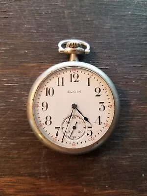 Vintage 1914 Elgin Natl Watch Co Serial 17797340 Grade 291 Working • $69.99