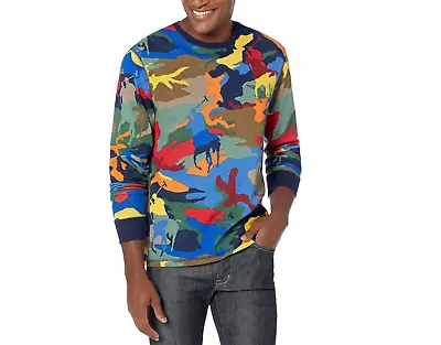 Polo Ralph Lauren Men's Multi Long Sleeve Thermal Camo Print Crew Shirt Sz L • $26.99