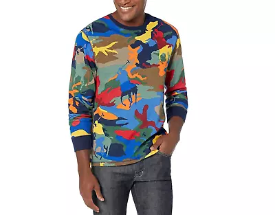 Polo Ralph Lauren Men's Multi Long Sleeve Thermal Camo Print Crew Shirt Sz XL • $26.99