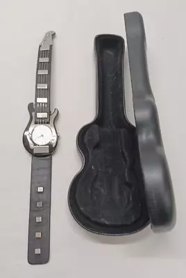 ZZYZX Guitar Watch W/ Case  -NOS- Needs Battery • $9.99