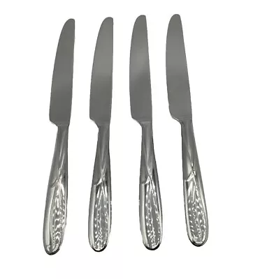 4 Dinner Butter Knives Mikasa COCOA BLOSSOM 18/10 Stainless Vietnam • $20