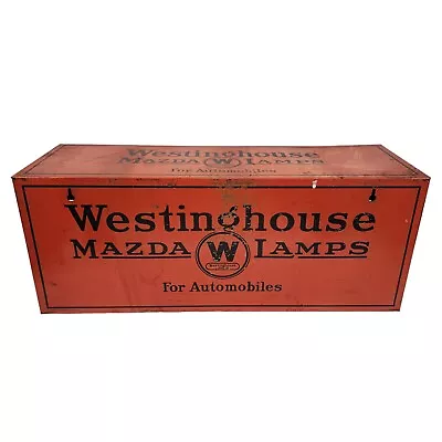 Vintage Westinghouse Mazda Lamps For Automobiles Store Display Cabinet Sign • $199.99