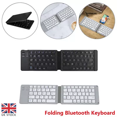 Folding Keyboard Mini Wireless Bluetooth Keyboard For Windows Android IOSiPad • £15.99