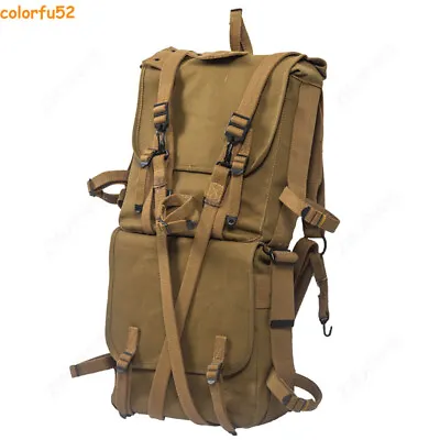 WW2 US ARMY Marines USMC M1941 Tactical Backpack Up-Down Bag Straps Khaki Bag • $113.48