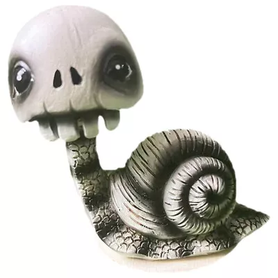 Gothic Snail Skull Statue For Halloween Decoration-SO • £10.15