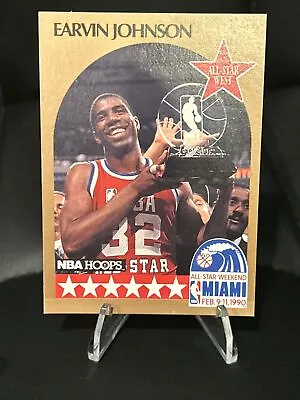 1990 NBA Hoops All Star #18 Magic Johnson Los Angeles Lakers HOF • $1.49