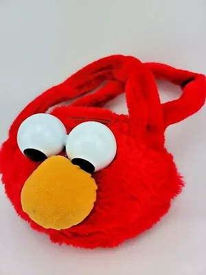 Rare Elmo Plush Purse Bag Tote Knapsack Jim Henson Sesame Street Zips Handles • $15.95