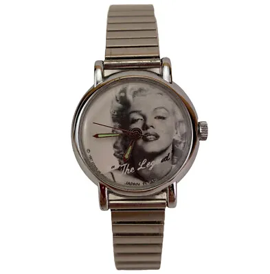 Marilyn Monroe Ladies Watch Vintage 1987 Mechanical Wind BROKEN PARTS REPAIR • $15.90