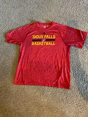 Sioux Falls Skyforce Adidas Climalite Red Shirt Size Large Miami Heat GLeague • $13