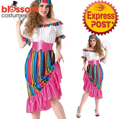 CA324 South Of The Border Mexican Wild West Womens Fiesta Spanish Dress Costume • $36.35