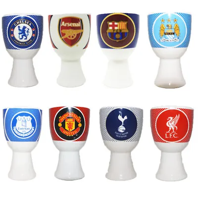 Football Team Egg Cup Breakfast Gift Chelsea Manchester United Arsenal Barcelona • £8.50