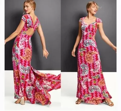 NWT Zac Posen X Target Safety Pin Maxi Gown Dress Open Back Sweet Heart Neck 12 • $16