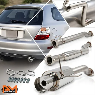 For 02-05 Honda Civic Si EP3 K20 4 Tip Muffler S.S Racing Catback Exhaust System • $137.89