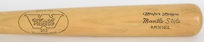 1960's MICKEY MANTLE VINTAGE WORTH STORE MODEL 200  MAJOR LEAGUE  BASEBALL BAT • $69.99